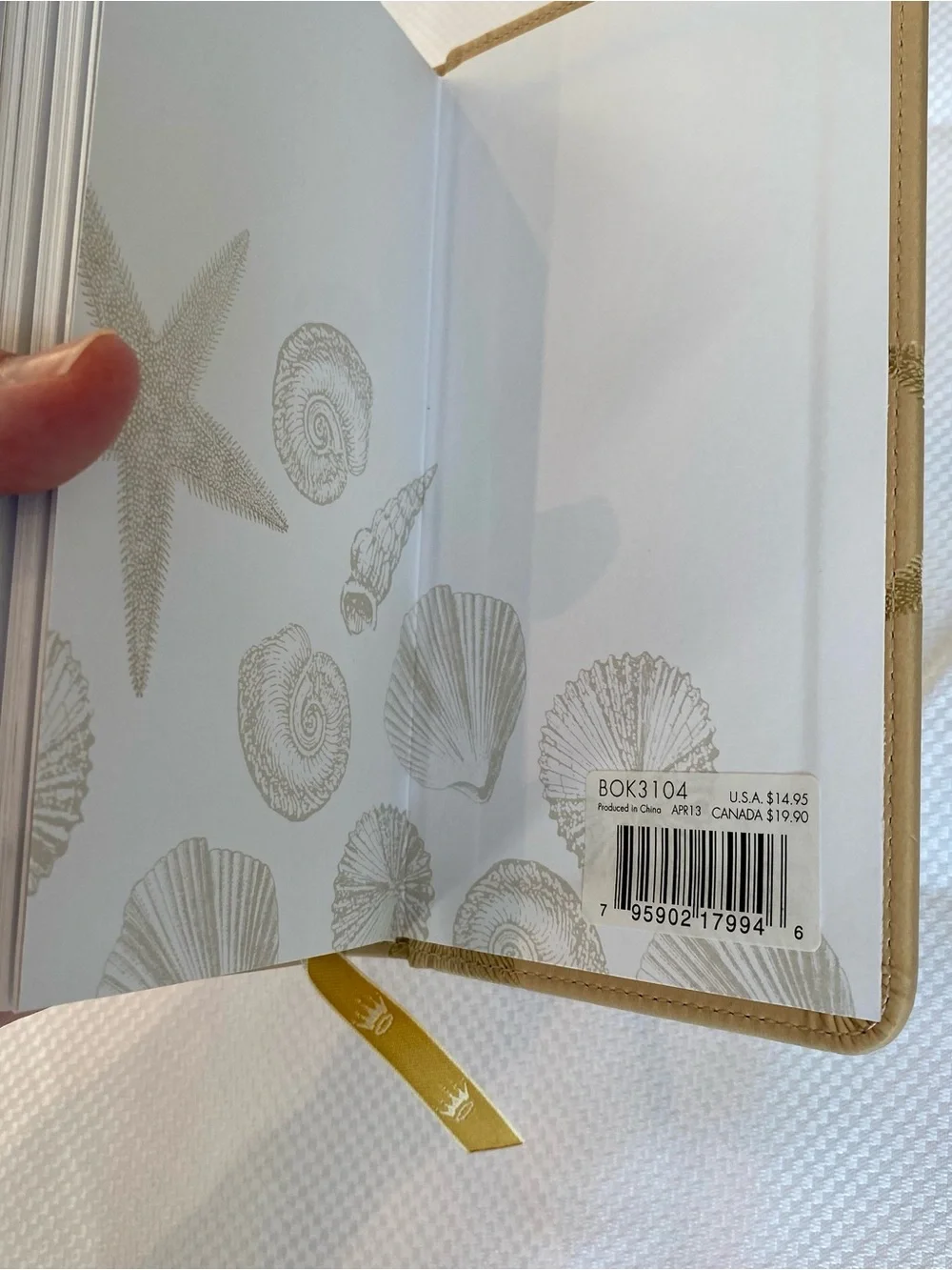 Footprints Scripture with reflections by Nary Fishback Powers - Gold